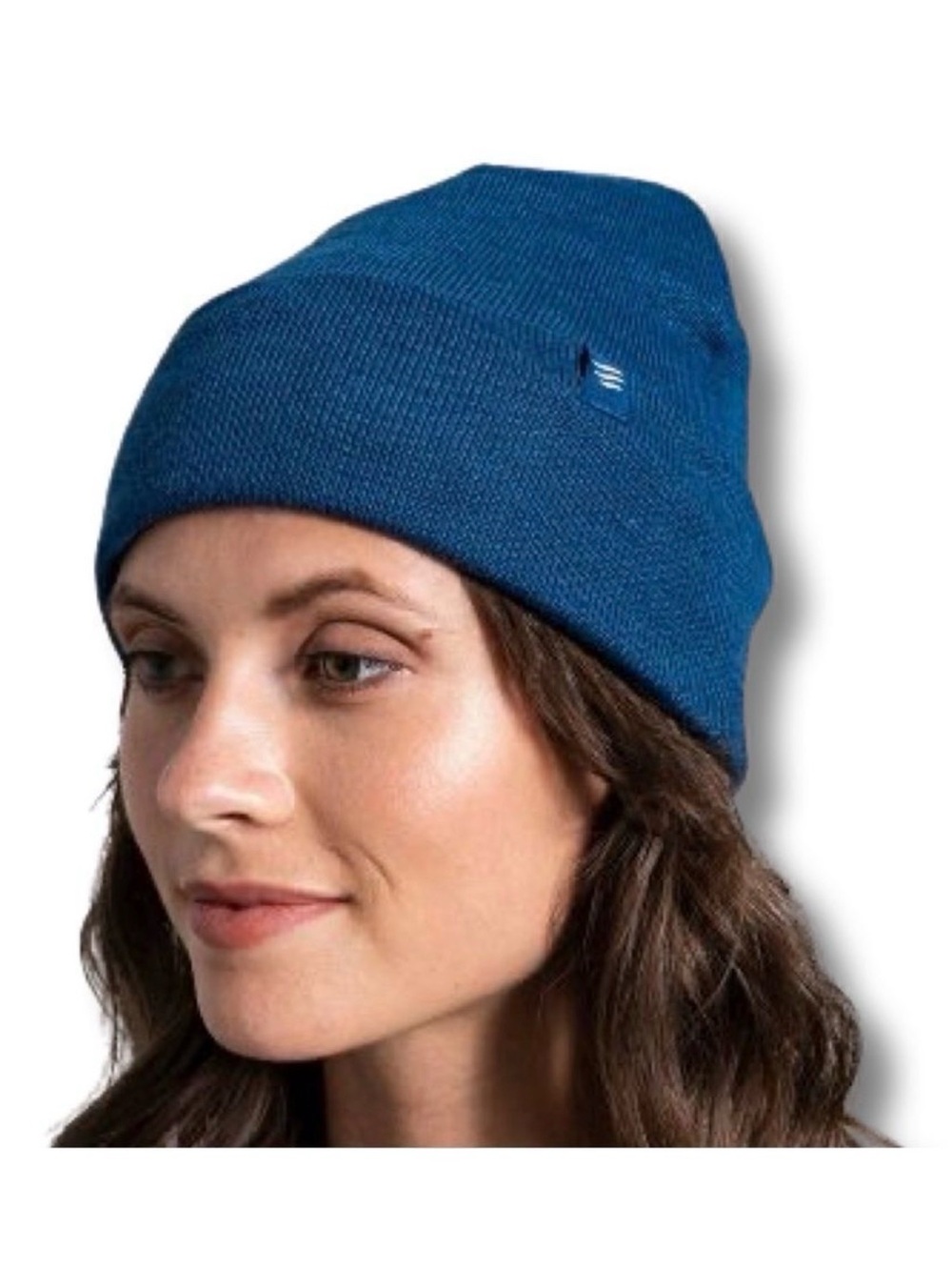 United By Blue Unisex Beanie • Sienna • OSFM • blue and golden fall winter warm - Picture 2 of 6